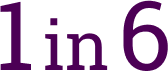 1 in 6
